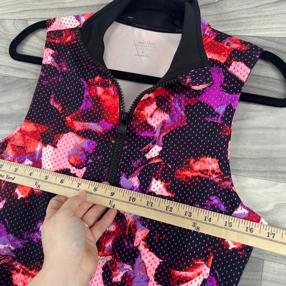 Calvin Klein Vest Women's Small Purple Geometric Sleeveless Performance Workout - Picture 13 of 14